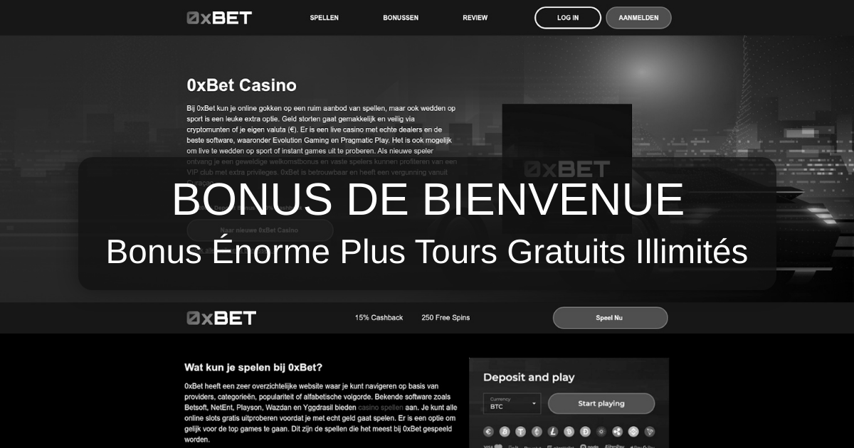 0XBET Casino welcome bonus